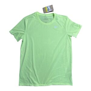 Nike Womens Legend Dri-FIT T-Shirt Barely Volt Neon Green Size S DX0687-701 NWT